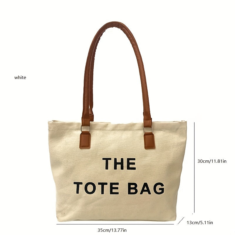 レター柄 トートショルダーバッグ 万能収納バッグ 通勤・通学向け シンプルおしゃれバッグ