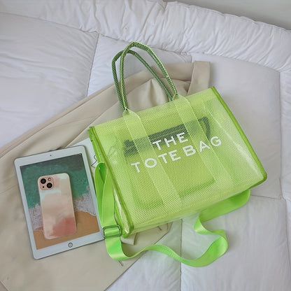 クリア トートバッグ レディース キャンディカラー PVCジェリーハンドバッグ トレンド サマービーチ ショルダーバッグ