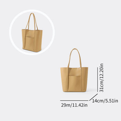 無地 トートバッグ レディース ファッション通勤 ショルダーバッグ ダブルショルダー ハンドバッグ