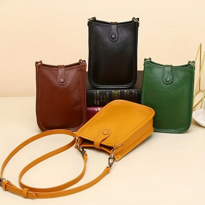 ミニ クロスボディバッグ 無地 多用途 スマホショルダーバッグ 長さ調節可能 ストラップバッグ