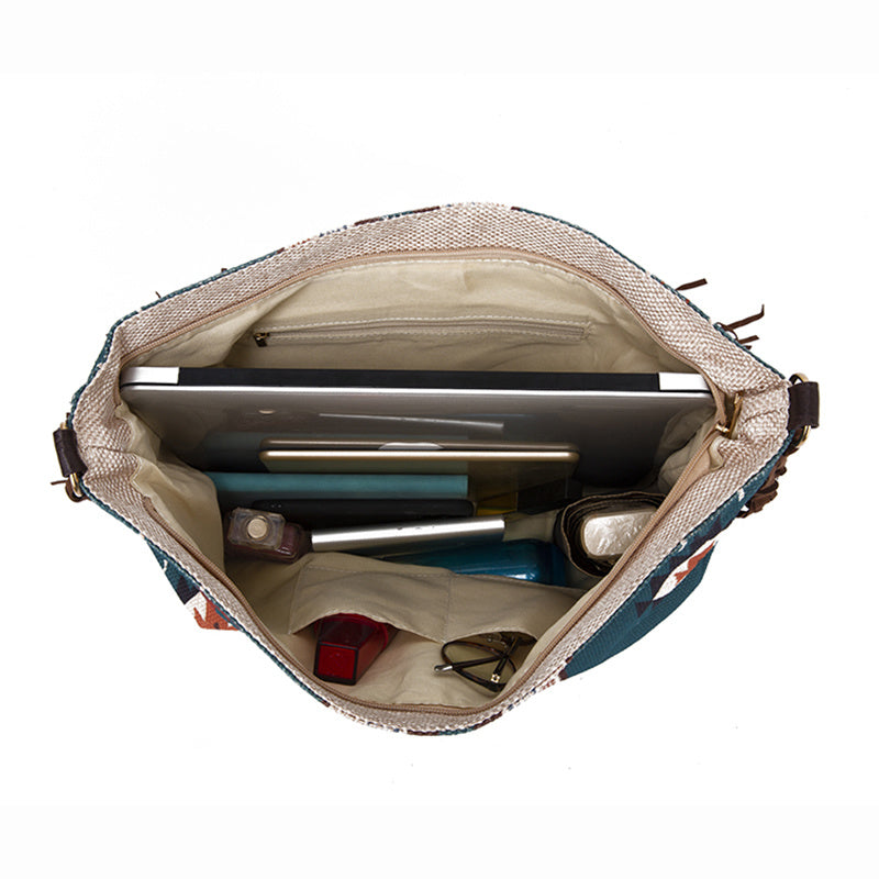 インディアンスタイル タッセルショルダーバッグ レディース 大容量 ショルダーバッグ