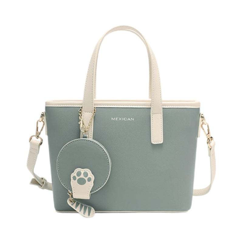 シンプル レター装飾 トートバッグ エレガント 大容量 ハンドバッグ レディース スタイリッシュ ショルダーバッグ