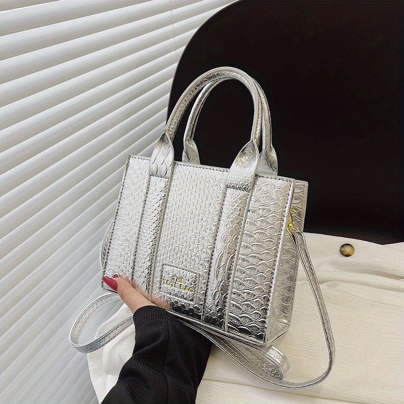 レディース おしゃれミニスクエアバッグ 軽量 クロスボディ／ショルダーバッグ どんなコーデにも合う サッチェル