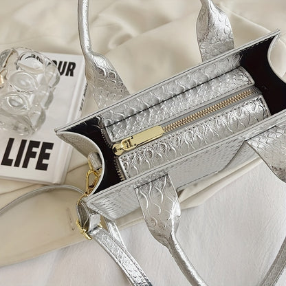 レディース おしゃれミニスクエアバッグ 軽量 クロスボディ／ショルダーバッグ どんなコーデにも合う サッチェル