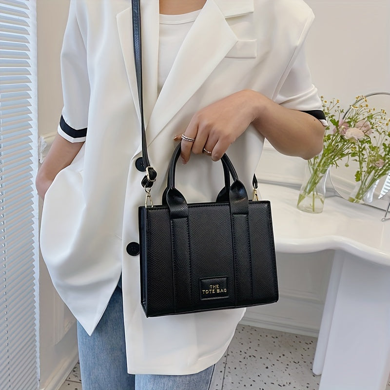 レディース おしゃれミニスクエアバッグ 軽量 クロスボディ／ショルダーバッグ どんなコーデにも合う サッチェル