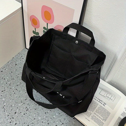 ヴィンテージ キャンバス トートバッグ レディース 大容量 ハンドバッグ カジュアル トラベル クロスボディ