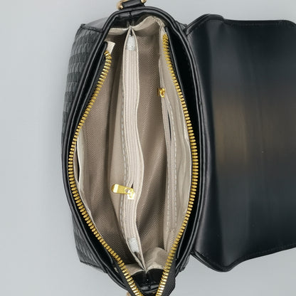 千鳥格子 メッセンジャーバッグ スカーフデザイン PUレザー クロスボディ 万能 通勤用 レディースハンドバッグ