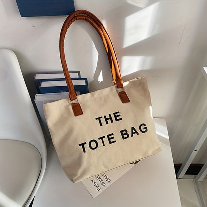 レター柄 トートショルダーバッグ 万能収納バッグ 通勤・通学向け シンプルおしゃれバッグ