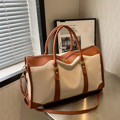 キャンバス ボストンバッグ レディース 大容量 トラベルハンドバッグ ヴィンテージ ステッチ クロスボディ