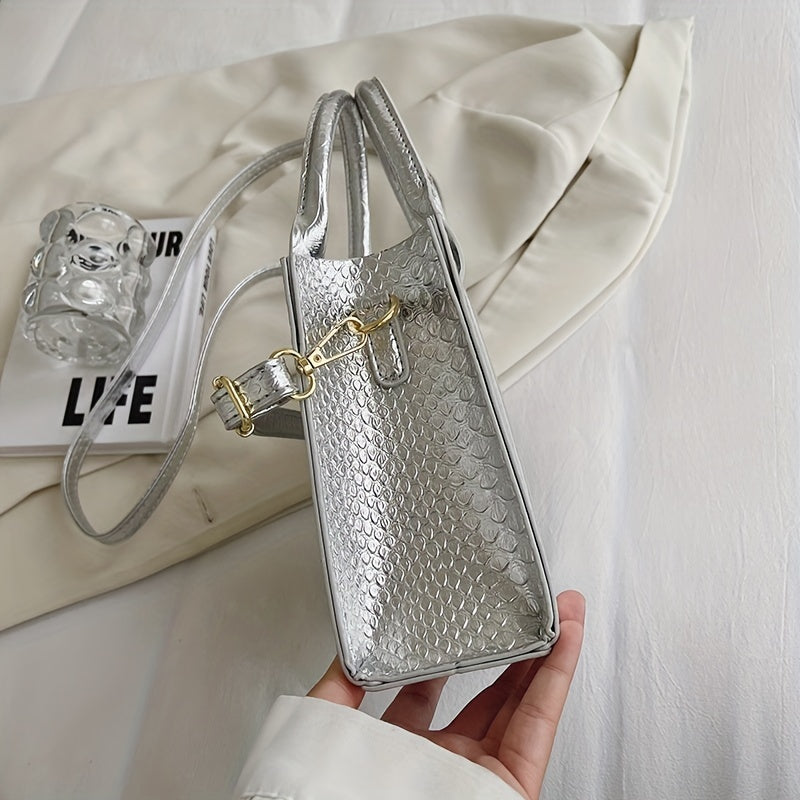 レディース おしゃれミニスクエアバッグ 軽量 クロスボディ／ショルダーバッグ どんなコーデにも合う サッチェル