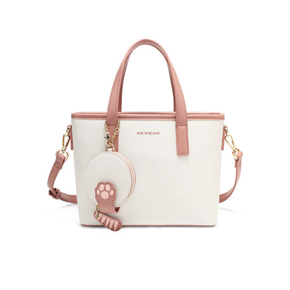 シンプル レター装飾 トートバッグ エレガント 大容量 ハンドバッグ レディース スタイリッシュ ショルダーバッグ