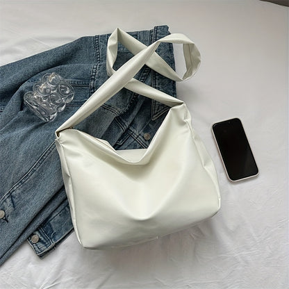 ファッション ファスナーショルダーバッグ シンプル 大容量 メッセンジャーバッグ レディース PUショルダー