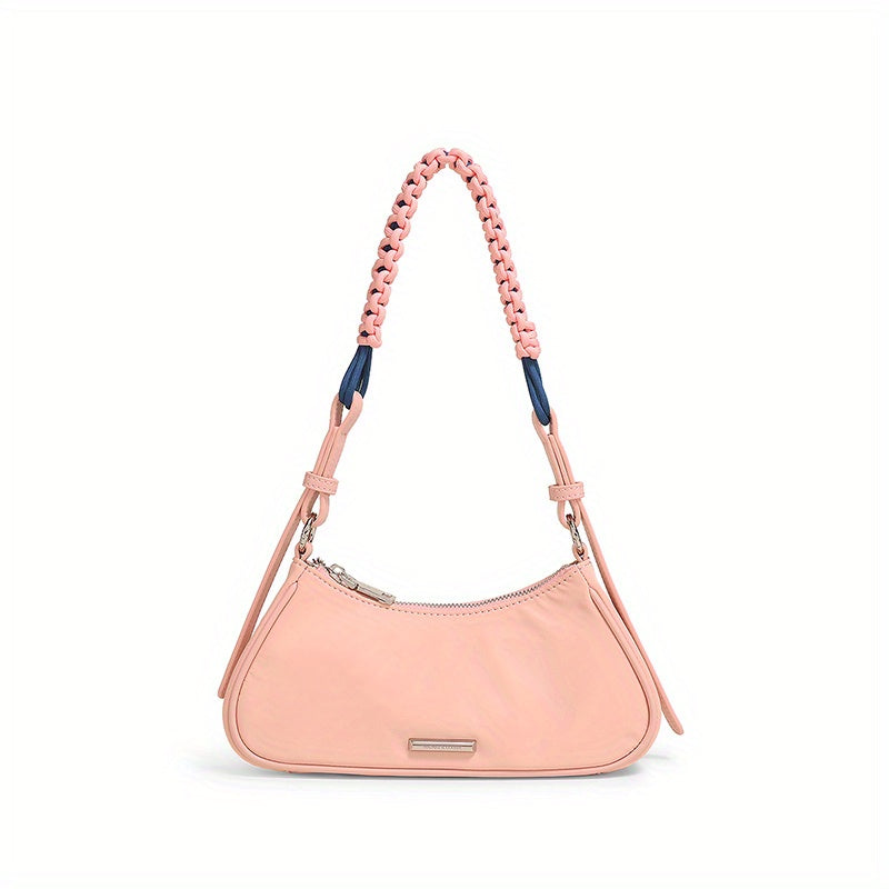 TOUTOU レディース 脇掛けバッグ ファッション 編み込みストラップ ポーチ ニッチデザイン ショルダーバッグ