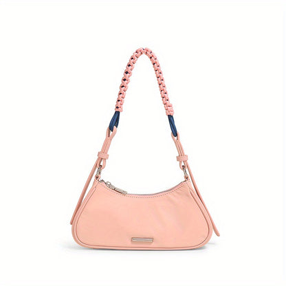 TOUTOU レディース 脇掛けバッグ ファッション 編み込みストラップ ポーチ ニッチデザイン ショルダーバッグ