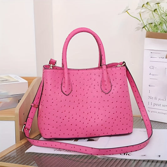 レディース ミニマル トートサッチェルバッグ 無地 ショルダーバッグ 通勤にも合う万能バッグ