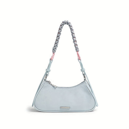 TOUTOU レディース 脇掛けバッグ ファッション 編み込みストラップ ポーチ ニッチデザイン ショルダーバッグ