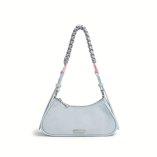 TOUTOU レディース 脇掛けバッグ ファッション 編み込みストラップ ポーチ ニッチデザイン ショルダーバッグ