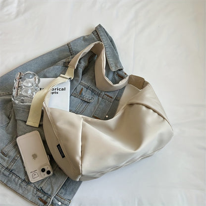 トレンド ギャザー クロスボディバッグ 大容量 シュウマイ型（ダンプリング）バッグ カジュアル スポーツ＆旅行用 ショルダー