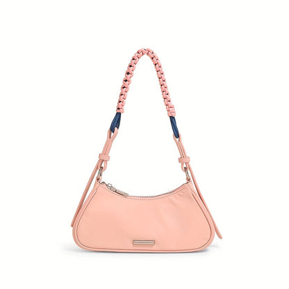 TOUTOU レディース 脇掛けバッグ ファッション 編み込みストラップ ポーチ ニッチデザイン ショルダーバッグ