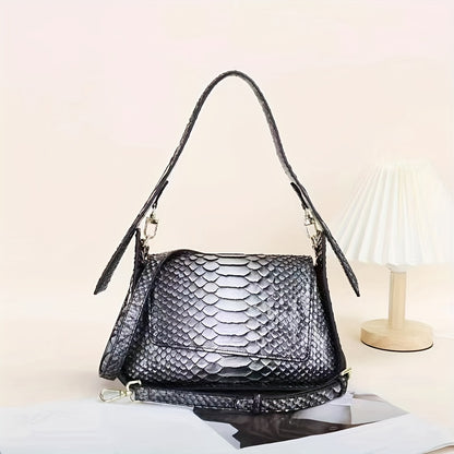 クロコ型押し クロスボディバッグ トレンド ショルダーバッグ おしゃれ フラップ 脇掛けバッグ