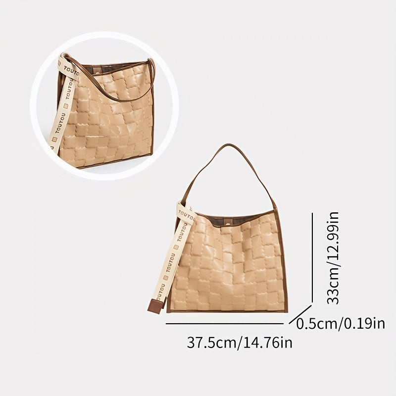 クッキー型押し トートバッグ ニッチデザイン ショルダーバッグ 大容量 レディース ハンドバッグ