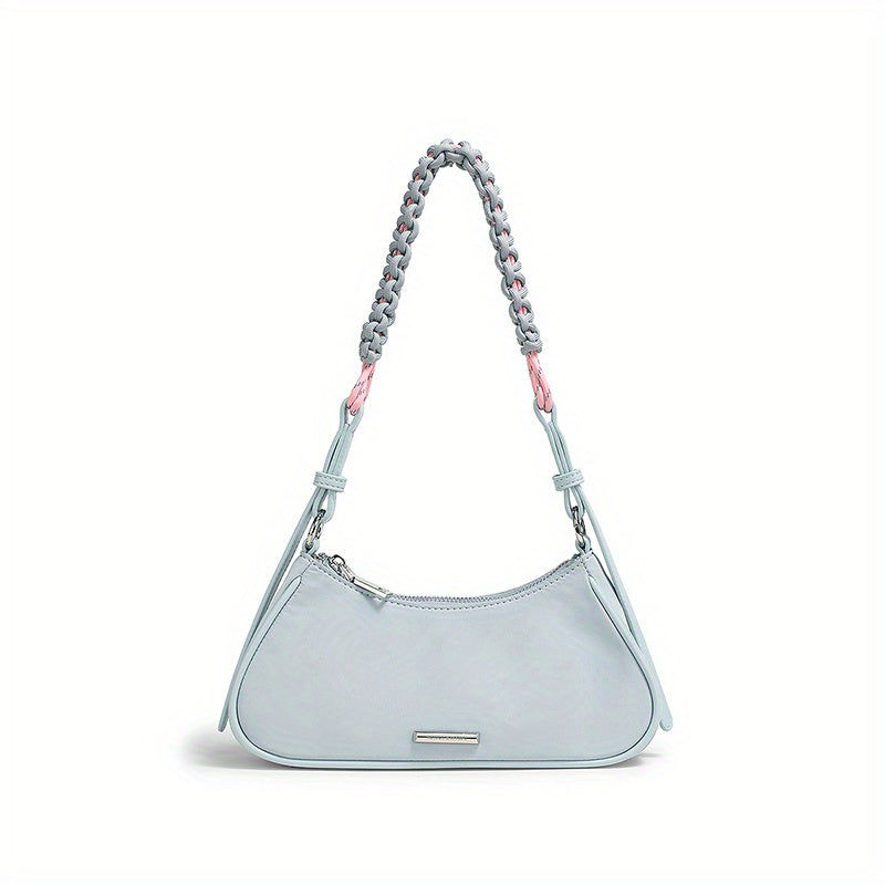 TOUTOU レディース 脇掛けバッグ ファッション 編み込みストラップ ポーチ ニッチデザイン ショルダーバッグ