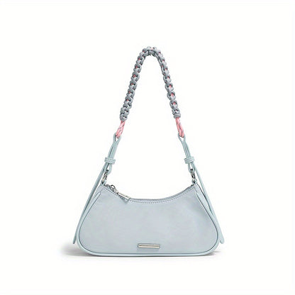 TOUTOU レディース 脇掛けバッグ ファッション 編み込みストラップ ポーチ ニッチデザイン ショルダーバッグ