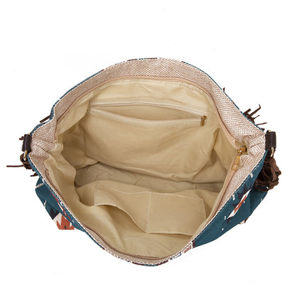 インディアンスタイル タッセルショルダーバッグ レディース 大容量 ショルダーバッグ