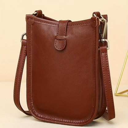 ミニ クロスボディバッグ 無地 多用途 スマホショルダーバッグ 長さ調節可能 ストラップバッグ