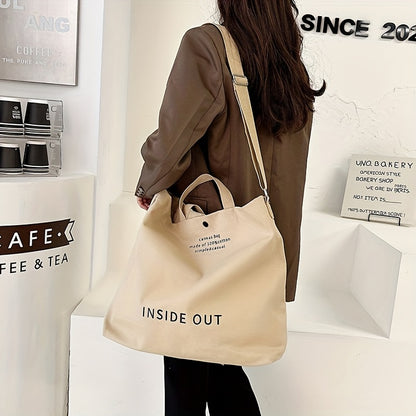 ヴィンテージ キャンバス トートバッグ レディース 大容量 ハンドバッグ カジュアル トラベル クロスボディ