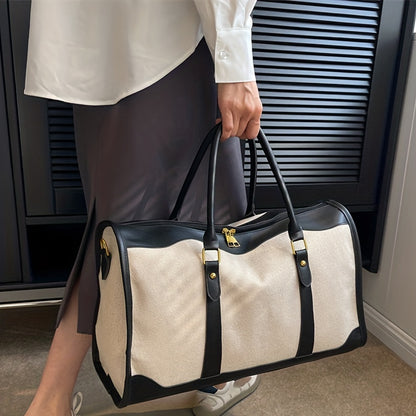 キャンバス ボストンバッグ レディース 大容量 トラベルハンドバッグ ヴィンテージ ステッチ クロスボディ