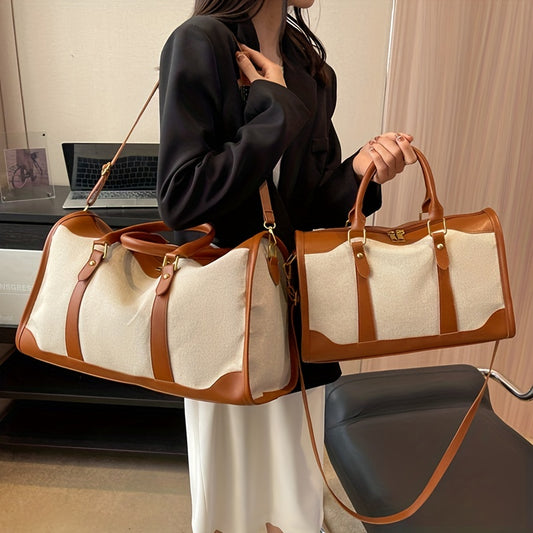 キャンバス ボストンバッグ レディース 大容量 トラベルハンドバッグ ヴィンテージ ステッチ クロスボディ