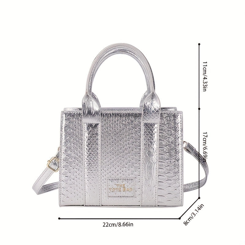 レディース おしゃれミニスクエアバッグ 軽量 クロスボディ／ショルダーバッグ どんなコーデにも合う サッチェル