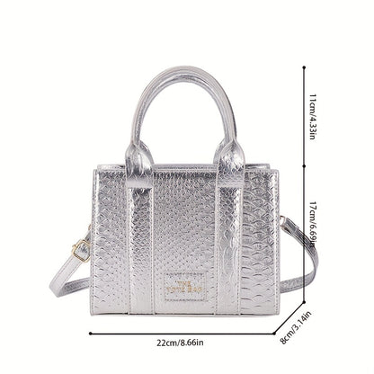 レディース おしゃれミニスクエアバッグ 軽量 クロスボディ／ショルダーバッグ どんなコーデにも合う サッチェル